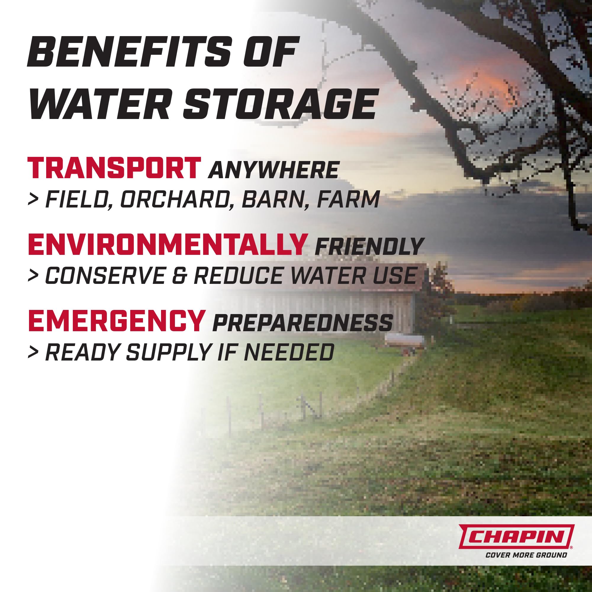 Amazon.com : Chapin 97004: 15 Gallon Water Storage Tank, Utility